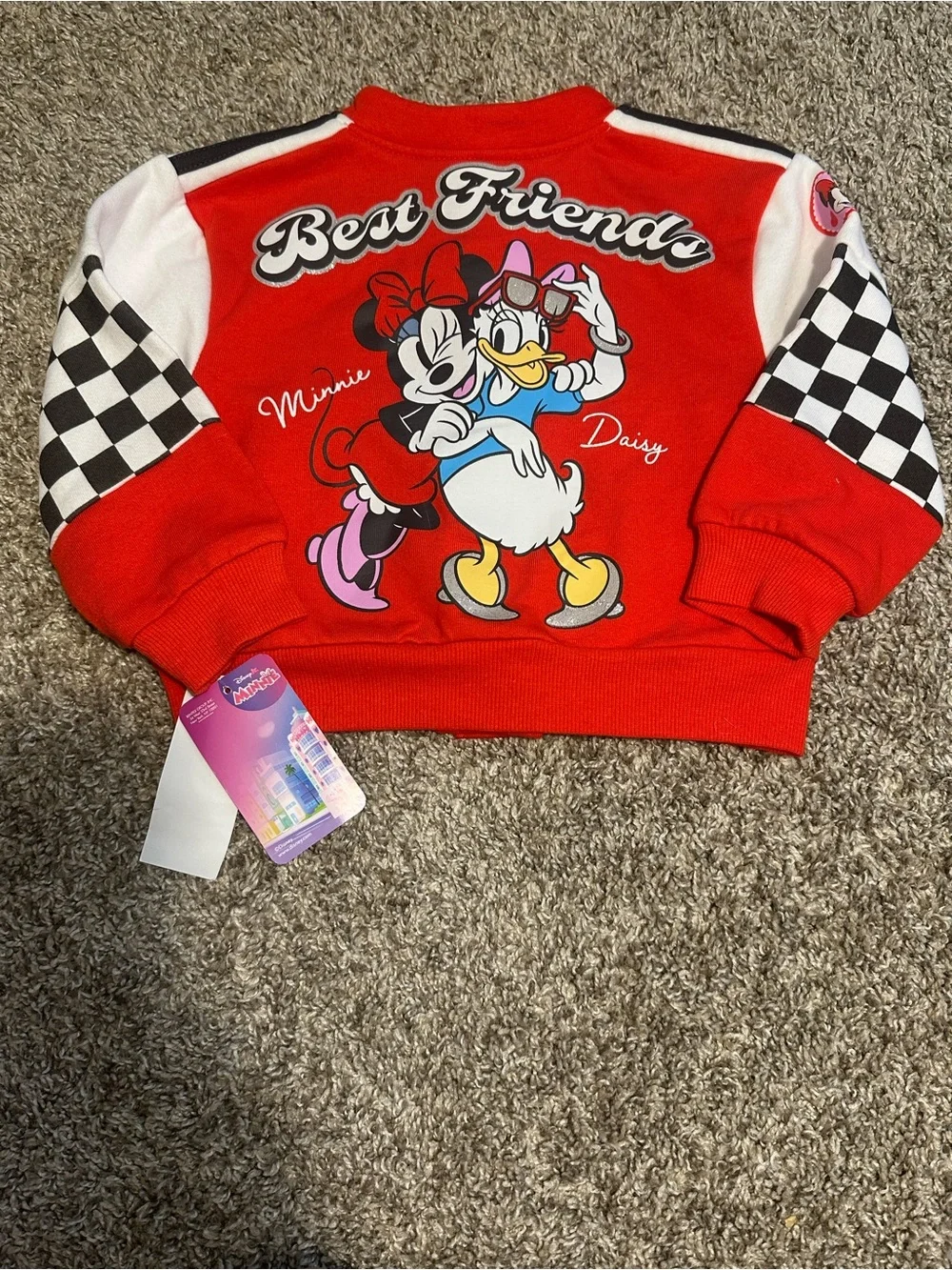 Disney Minnie Mouse Toddler Varsity Jacket